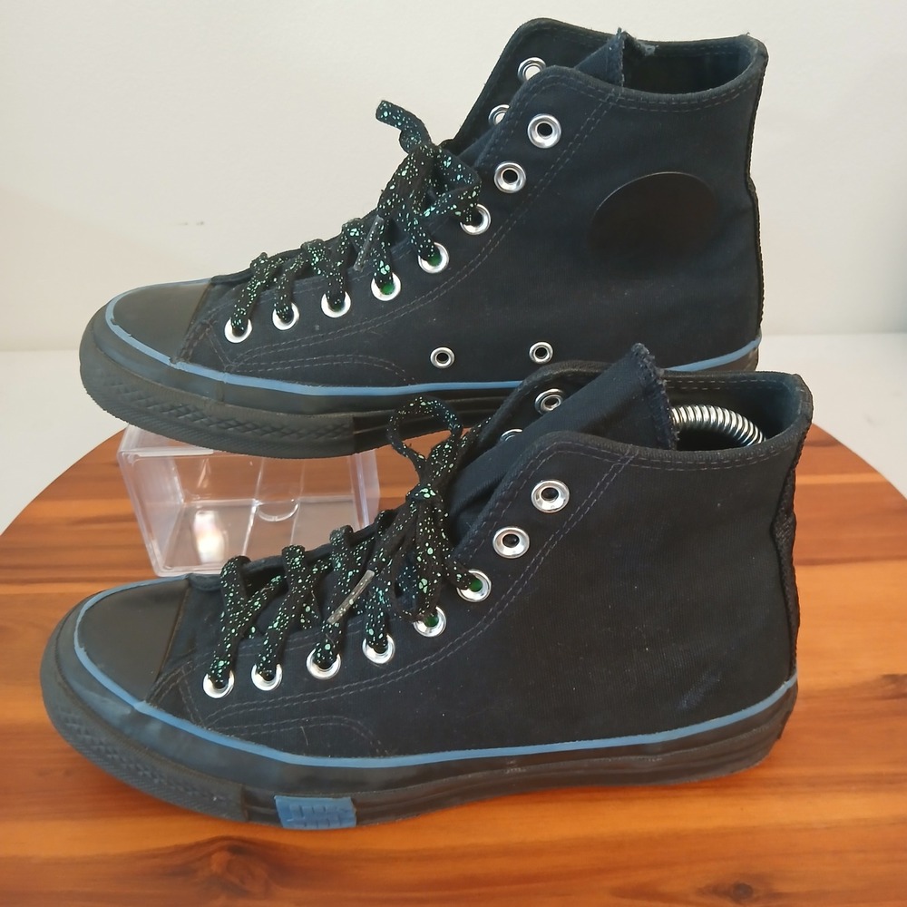 Converse Undefeated Mens 7 Womens 9 Black Chuck Taylor All Star 70 Hi Top